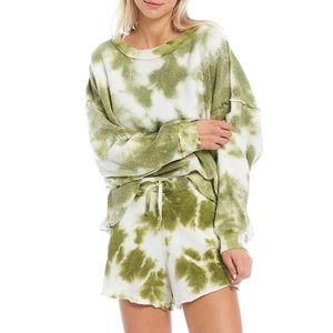 Free People Tie Dye Long Sleeve Top 1-Piece Size S New w/Tag